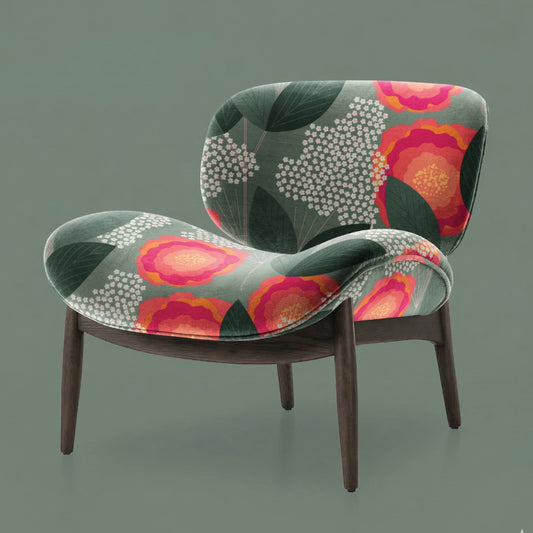 The Rosewood Botanical Upholstery Fabric