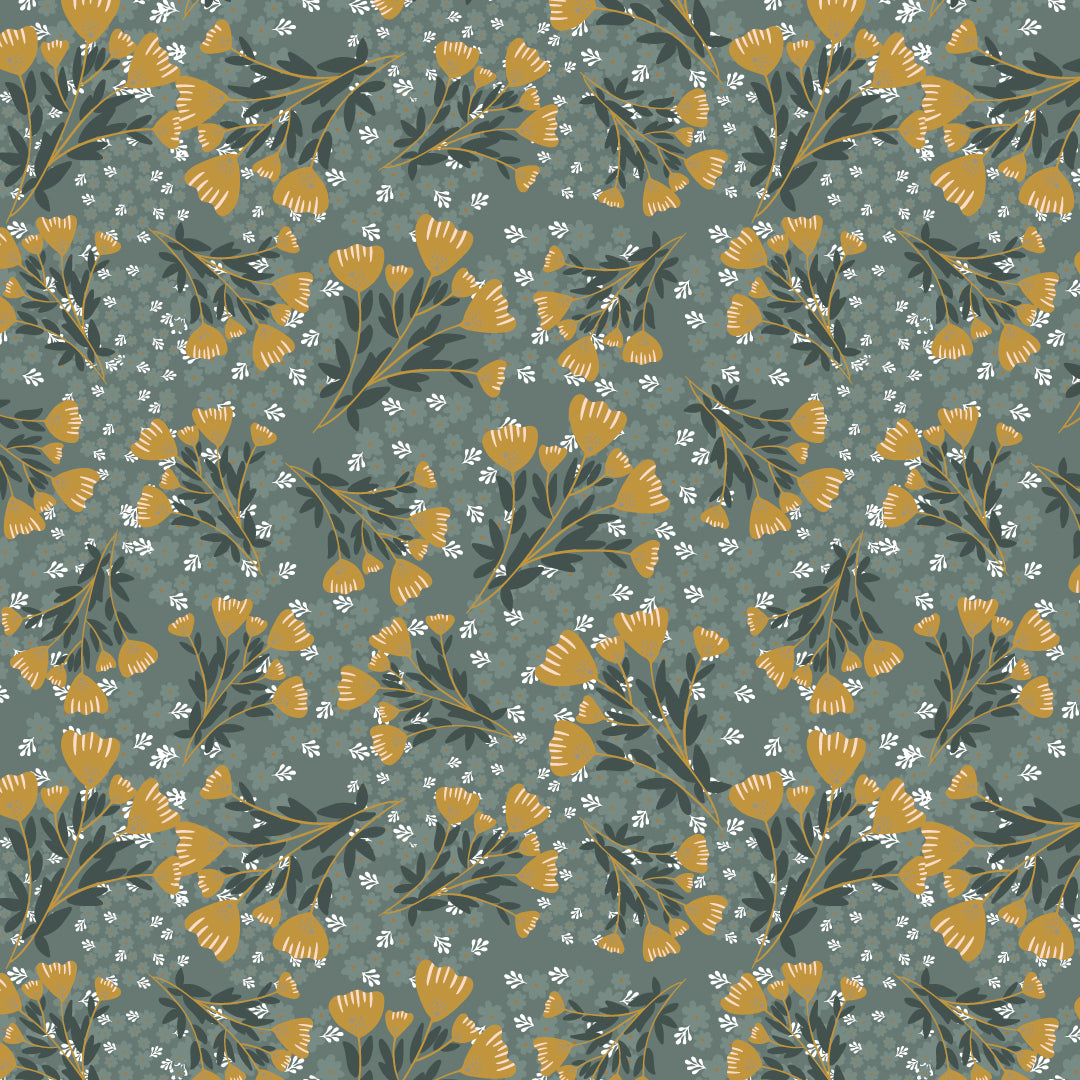 The Hand-Tossed Tulip Upholstery Fabric