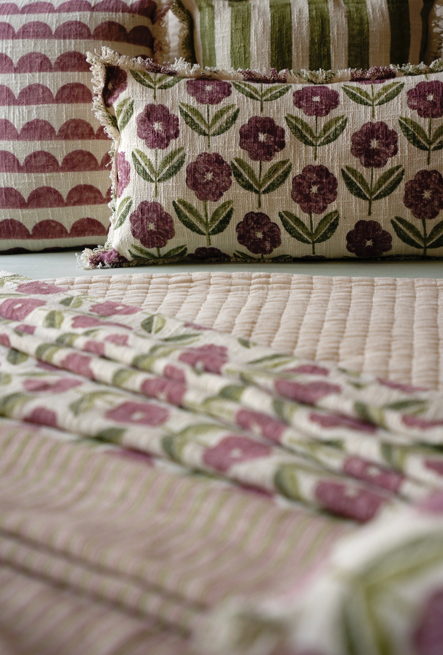 Rani Pink & Parrot Green Lumbar