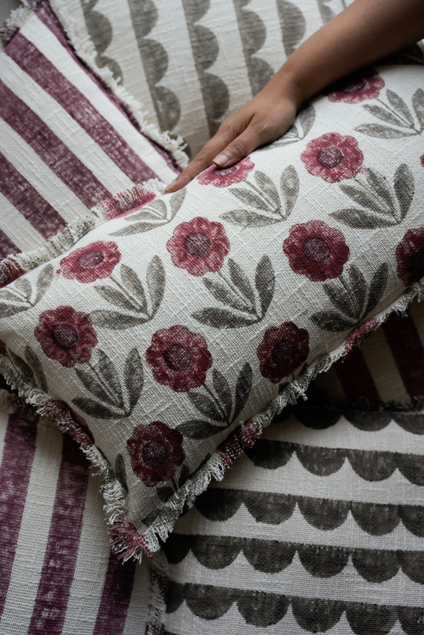 Red & Pinewood Grey Lumbar