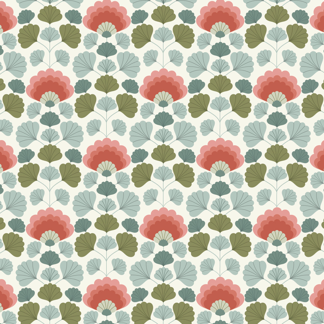 The Green Periwinkle Upholstery Fabric