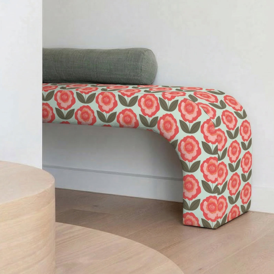 The Flowerpuff Floral Upholstery Fabric