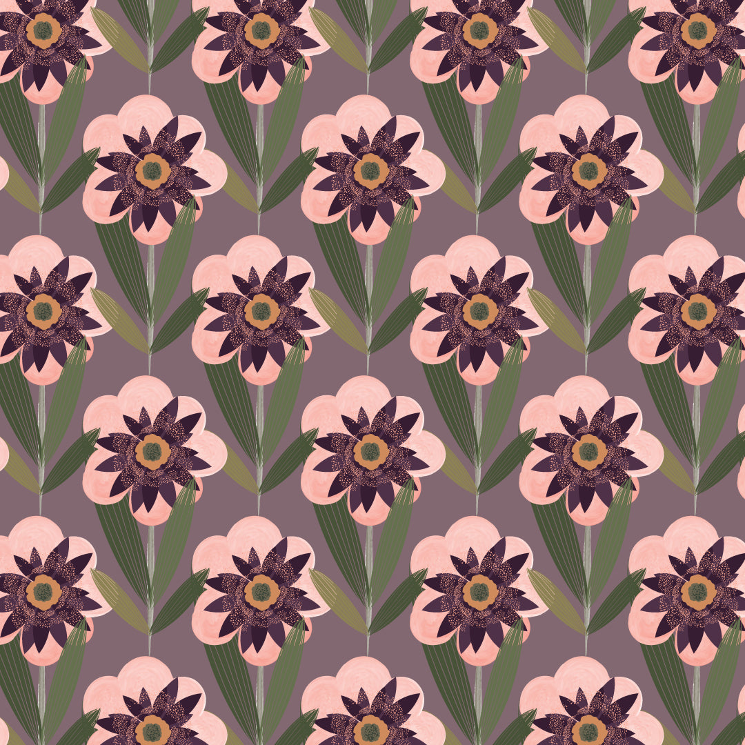 The Lilac Blossom Floral Upholstery Fabric