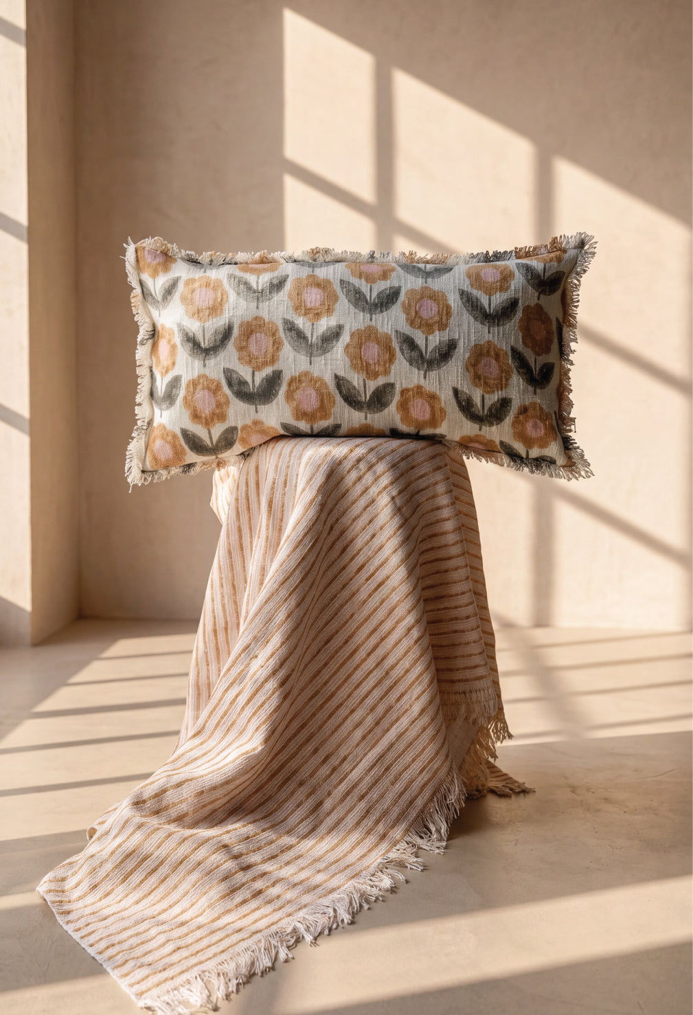 Ochre & Charcoal Lumbar