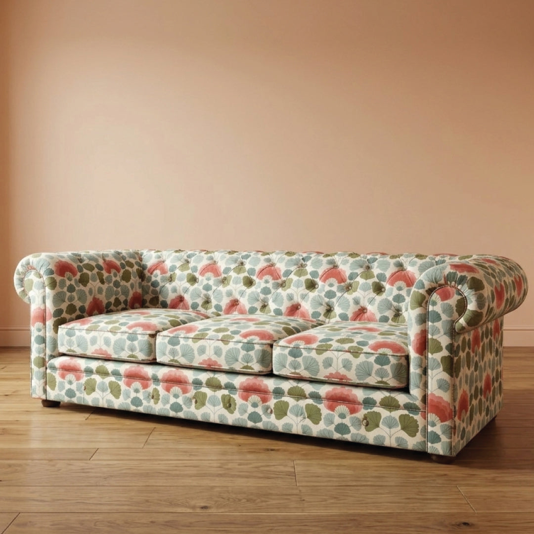 The Green Periwinkle Upholstery Fabric