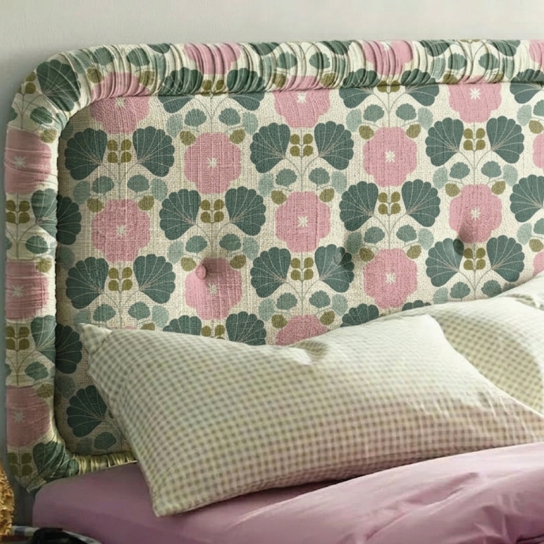 The Pink Blossom Floral Upholstery Fabric