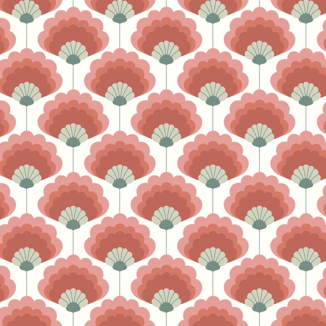 The Peach Periwinkle Upholstery Fabric