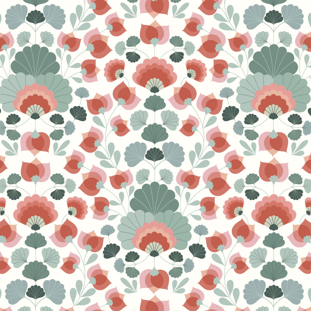 The Teal Periwinkle Print